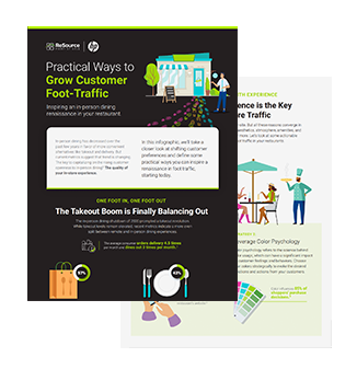 Practical Ways to Grow Customer Foot-Traffic Infographic